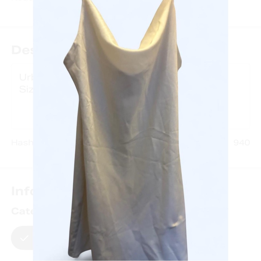 Urban Outfitters Cream Zip-Up Dress